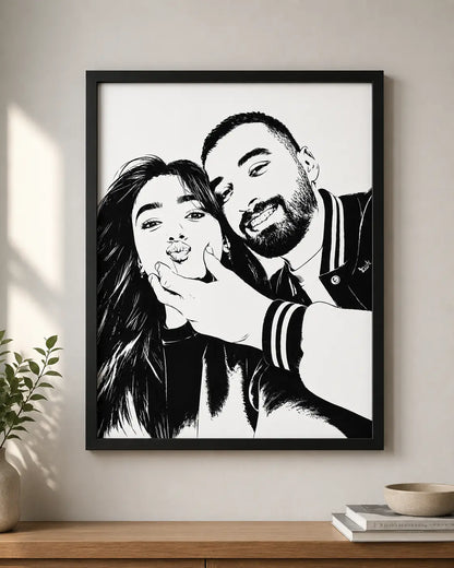 الرسم بالأبيض والأسود