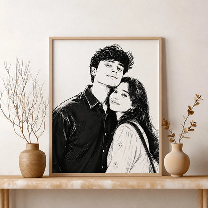 الرسم بالأبيض والأسود